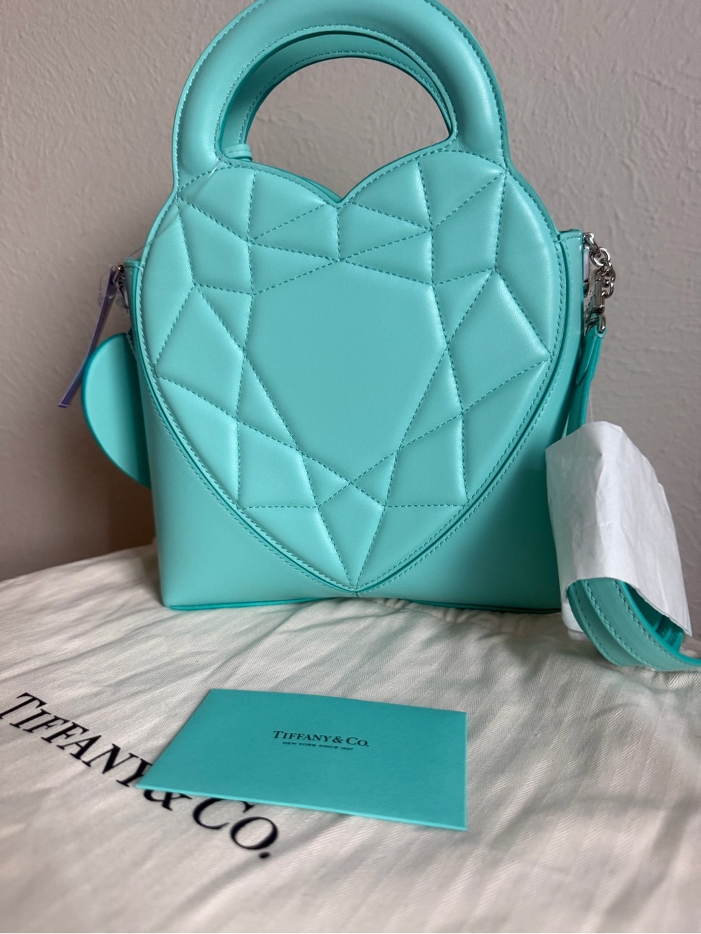 Tiffany & Co. Tiffany Blue Quilted Heart Mini Top-Handle Bag - Picture 5 of 12
